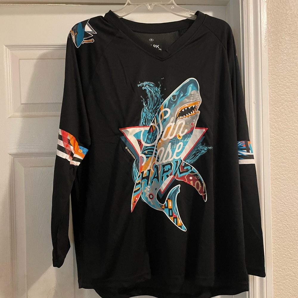 San Jose Sharks Shirsey “Shark Rising” by Tristan Eaton